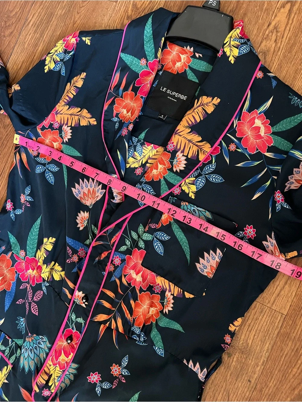 Le Superbe Floral Print V-Neck Jumpsuit Size 4